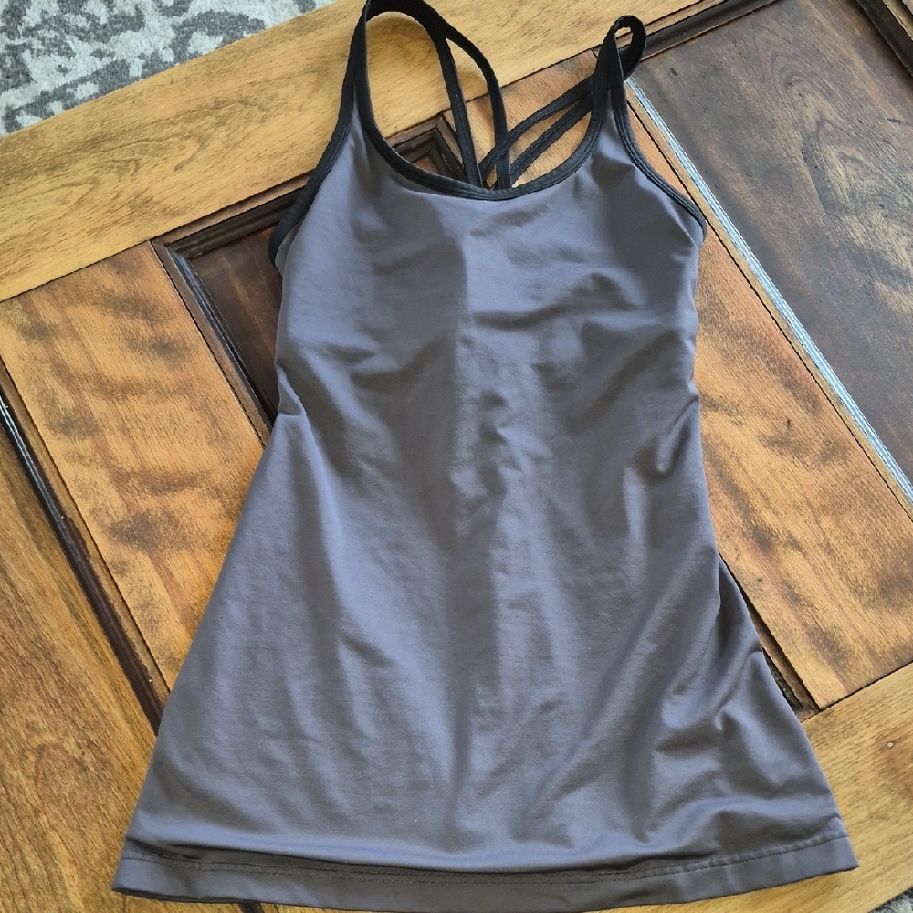 Maidenform Gray Camisole with Black Trim
